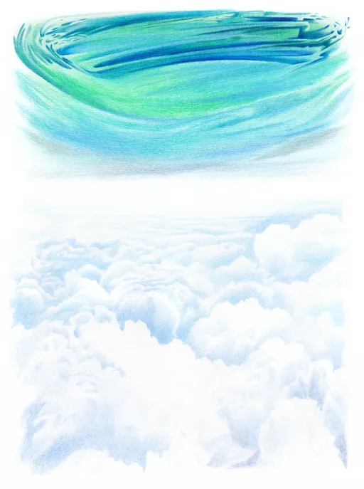 Watch Me Fly, 2025, colored pencil on 230gms paper, 28 x 21 cm