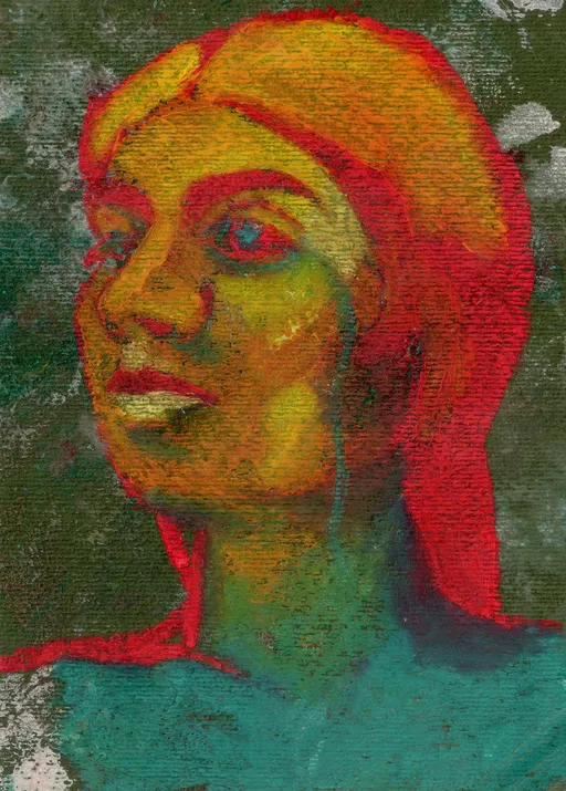 Emotionally Overwhelmed, 2019, mixed media on paper, 19.5 x 13.5 cm