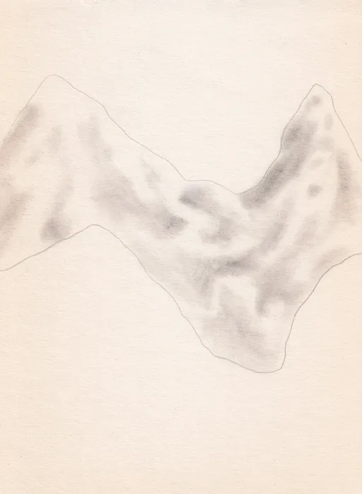 Further the Closer, 2024, graphite pencil on paper, 14 x 10 cm