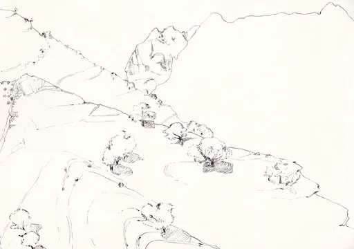 Izeh, 2019, ink on paper, 20 x 14 cm