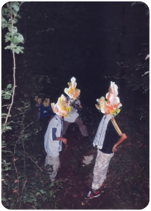 OUTSIDER No. 10, 2023, acrylic on photograph, 20 x 14 cm