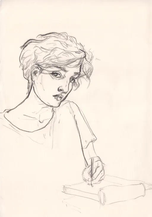 After Independency, 2019, pencil on paper, 21 x 14.5 cm